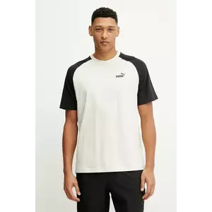 Puma tricou din bumbac culoarea bej, cu imprimeu, 684616 imagine