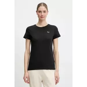 Puma tricou din bumbac culoarea negru, 685016 imagine