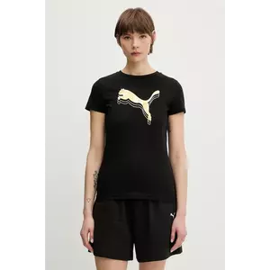 Puma tricou din bumbac culoarea negru, 684995 imagine