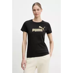 Puma tricou din bumbac culoarea negru, 631536 imagine