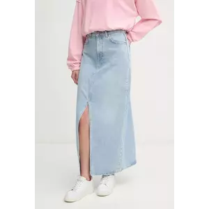Pepe Jeans fustă din bumbac denim MAXI SKIRT HW STUD maxi, drept, PL901211R imagine