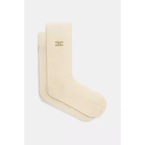 Elisabetta Franchi ciorapi de bumbac culoarea bej, CZ08L52E2 imagine