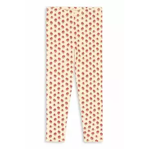Konges Sløjd colanți MINNIE PANTS GOTS culoarea bej, KS103395 imagine