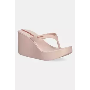 Ipanema șlapi HIGH FASHION culoarea roz, toc pana, 83626-BD941 imagine