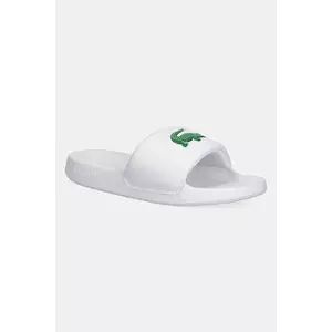 Lacoste papuci SERVE SLIDE 1.0 culoarea alb, cu platforma, 49CFA0022 imagine