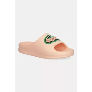 Lacoste papuci SERVE SLIDE 2.0 culoarea portocaliu, cu platforma, 49CFA0027 imagine