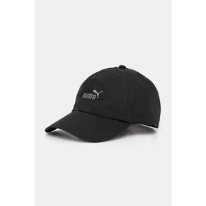 Puma șapcă de baseball din bumbac culoarea negru, cu imprimeu, 25983 imagine