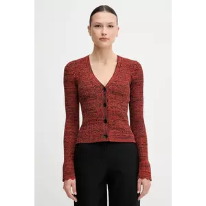 Sisley cardigan culoarea portocaliu, 1H7PM602I imagine