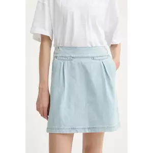 MUNTHE fustă din denim UPALA mini, drept, 255121525502 imagine