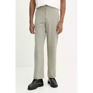 A.P.C. pantaloni de bumbac jean fergus culoarea verde, cu fason chinos, COGBJ.M08500 imagine