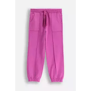 Coccodrillo pantaloni de trening culoarea violet, REBEL GIRL KIDS imagine