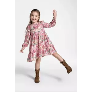 Coccodrillo rochie midi, evazati, NOSTALGIC MEADOW GIRL KIDS imagine