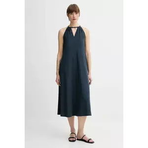 Marc O'Polo rochie culoarea bleumarin, midi, evazati, 504308759067 imagine