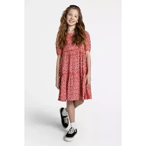 Coccodrillo rochie culoarea rosu, midi, evazati, NOSTALGIC MEADOW GIRL JUNIOR imagine
