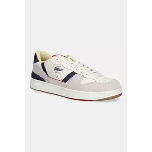Lacoste sneakers din piele T-CLIP culoarea gri, 48SMA0103 imagine
