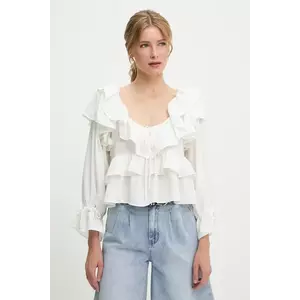 Answear Lab bluza culoarea alb, neted imagine