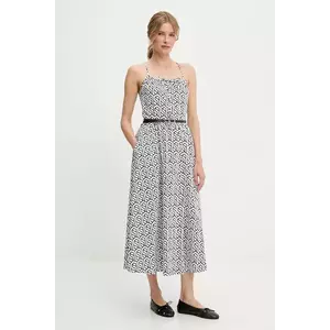Answear Lab rochie din bumbac culoarea alb, maxi, evazati imagine