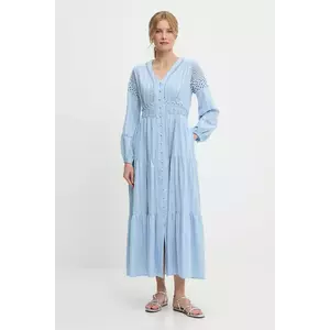 Answear Lab rochie din bumbac maxi, evazati imagine