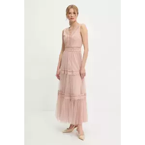 Answear Lab rochie culoarea roz, maxi, evazati imagine