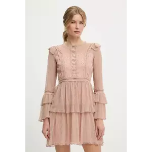 Answear Lab rochie culoarea bej, mini, evazati imagine
