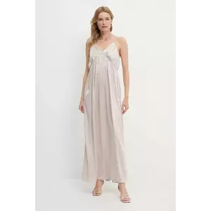 Answear Lab rochie culoarea bej, maxi, evazati imagine