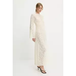 Answear Lab rochie culoarea bej, maxi, drept imagine
