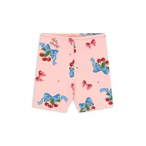 Konges Sløjd pantaloni BASIC SHORT LEGGINGS GOTS culoarea roz, KS103203 imagine