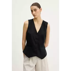 Abercrombie & Fitch sacou culoarea negru, un singur rand de nasturi, KI140-5163 imagine
