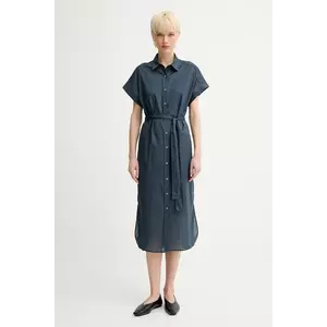 Marc O'Polo rochie din bumbac midi, drept, 504081121147 imagine