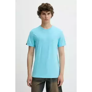Superdry tricou din bumbac uni, M1012140A-F7Q imagine