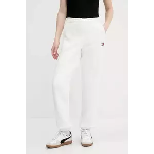 Tommy Jeans pantaloni de trening din bumbac pentru copii culoarea alb, uni, DW0DW20679 imagine