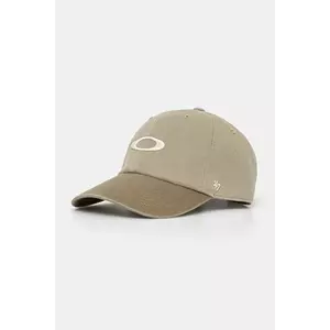 Oakley șapcă de baseball din bumbac culoarea verde, uni, FOS901220 imagine
