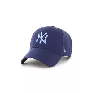 47 brand șapcă MLB New York Yankees culoarea bleumarin, cu imprimeu, B-MVPSP17WBP-LNK imagine