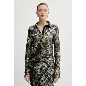 Versace Jeans Couture cămașă culoarea negru, cu guler clasic, slim, 78HAL2B3 JS443 imagine