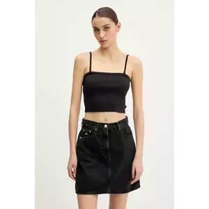 Vans top din bumbac culoarea negru, VN000M8UBLK1 imagine