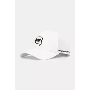 Karl Lagerfeld șapcă culoarea alb, cu imprimeu, 552118.805710 imagine