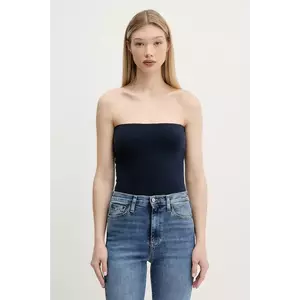 Hollister Co. top reversibil culoarea bleumarin, cu spate descoperit, KI339-5094 imagine