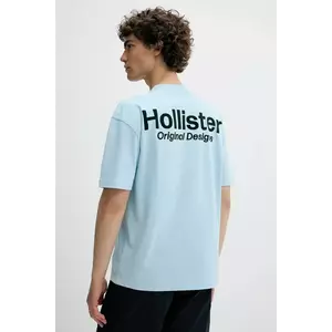 Hollister Co. tricou din bumbac cu imprimeu, KI323-5007 imagine