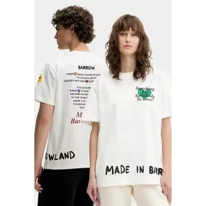 Barrow tricou din bumbac culoarea alb, cu imprimeu, S5BWUATH060 imagine