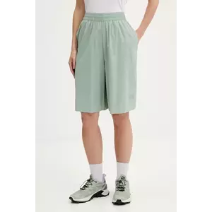 MM6 Maison Margiela pantaloni scurți culoarea verde, uni, high waist, S52MU0131.M35417 imagine