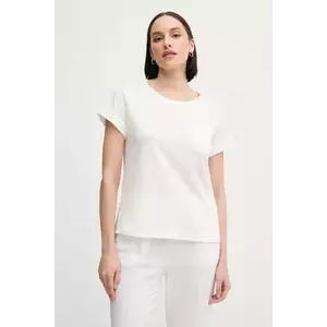 Sisley tricou din bumbac culoarea roz imagine