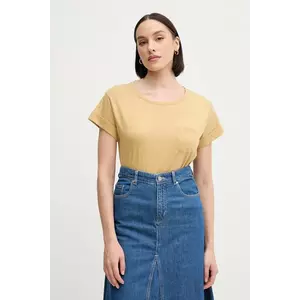 Sisley tricou din bumbac culoarea roz imagine