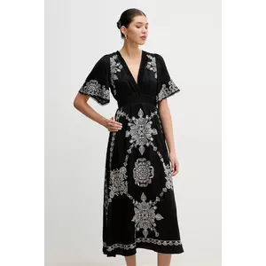 Hale BOB rochie Katalina culoarea negru, midi, evazati, 4YEP642A imagine