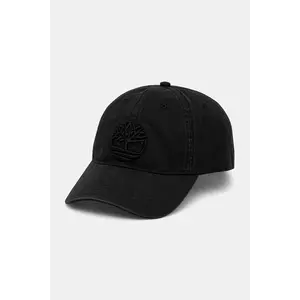 Timberland șapcă de baseball din bumbac culoarea negru, cu imprimeu, TB0A61UJ0011 imagine