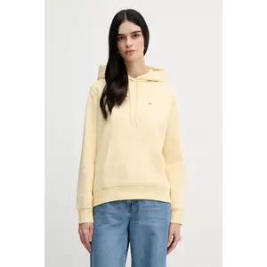 Tommy Jeans bluză culoarea bordo, cu glugă, uni, DW0DW19958 imagine