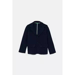 United Colors of Benetton sacou de bumbac pentru copii culoarea bleumarin, 3KWYC600I imagine