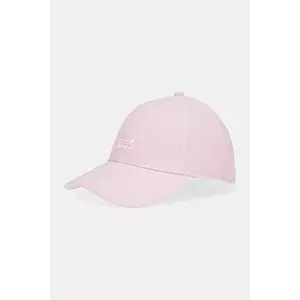 BOSS șapcă de in culoarea roz, neted, 50539507 imagine
