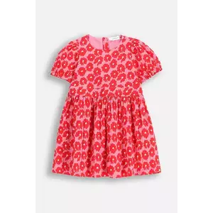 Coccodrillo rochie culoarea rosu, mini, evazati, MAXITROPIC GIRL KIDS imagine