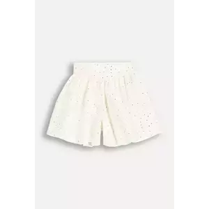 Coccodrillo pantaloni scurți culoarea alb, cu imprimeu, talie reglabila, ELEGANT JUNIOR GIRL imagine