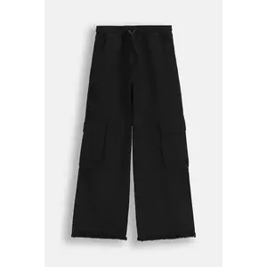 Coccodrillo pantaloni culoarea negru, MAXITROPIC GIRL JUNIOR imagine